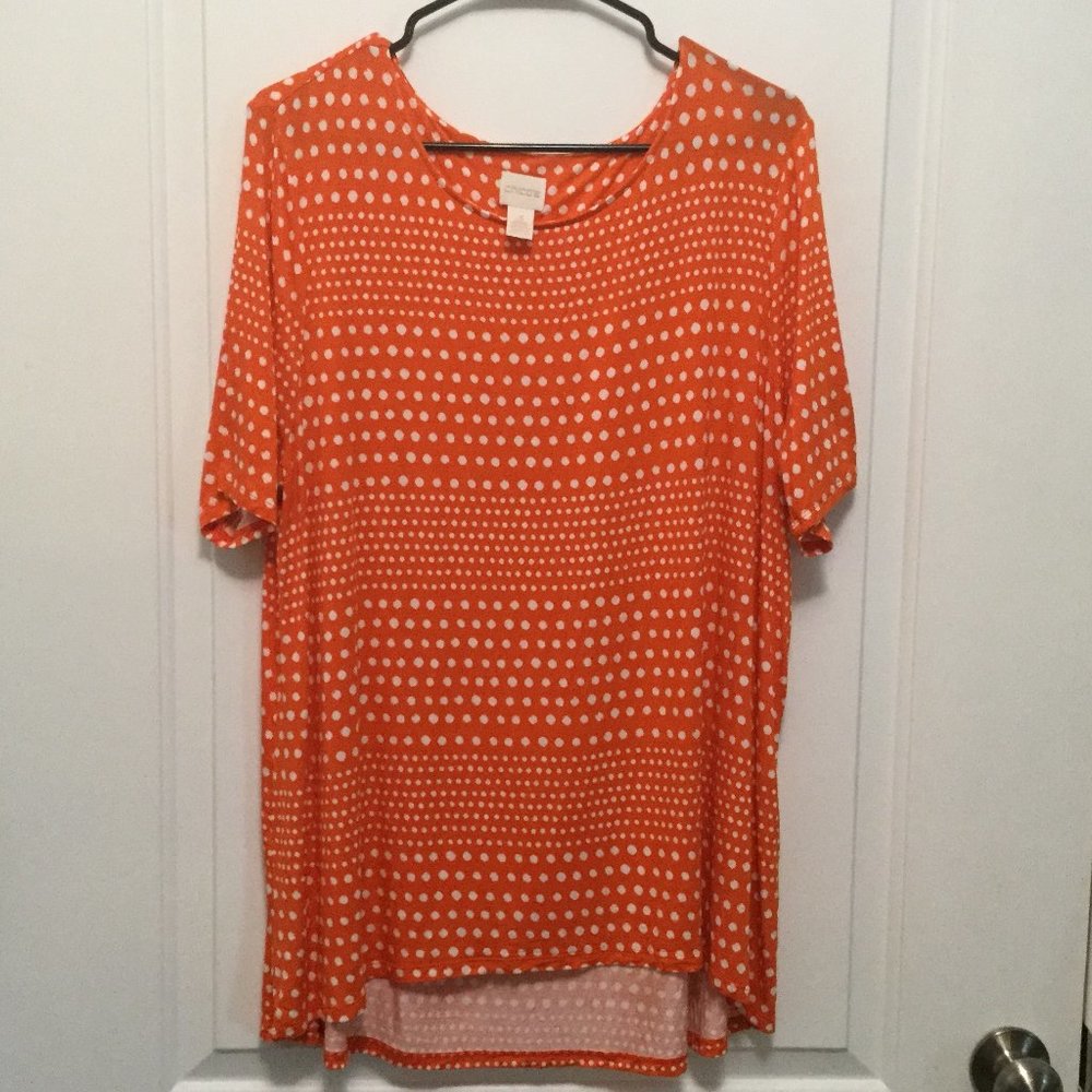 Orange & White Short Sleeve